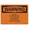 Signmission OSHA Warning Sign, 3.5" Height, 5" Width, Danger Restricted Area No Trespassing No, Landscape OS-WS-D-35-L-12037 - alternate 1
